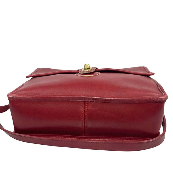 Vintage 9927 Coach Willis Red made in United States Leather Handbag - Picture 15 of 16